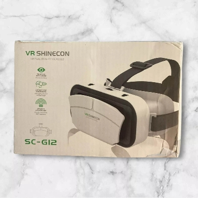 Picture of G12 VR Glasses 3D Virtual Reality Gaming Glasses Headset Helmet Goggles Lenses Smart For IOS Android Smartphone (White)