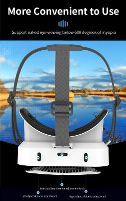 Picture of G12 VR Glasses 3D Virtual Reality Gaming Glasses Headset Helmet Goggles Lenses Smart For IOS Android Smartphone (White)