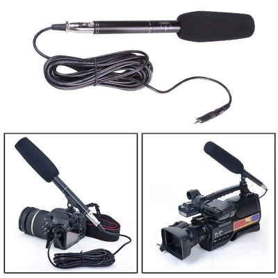 Picture of Boom EM-2800A High Performance Super Uni Directional Electret Condenser Microphone- Black (Black)