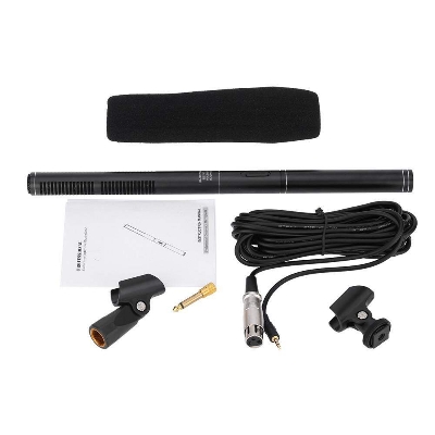 Picture of Boom EM-2800A High Performance Super Uni Directional Electret Condenser Microphone- Black (Black)