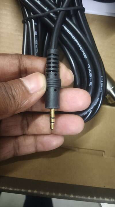 Picture of Boom EM-2800A High Performance Super Uni Directional Electret Condenser Microphone- Black (Black)