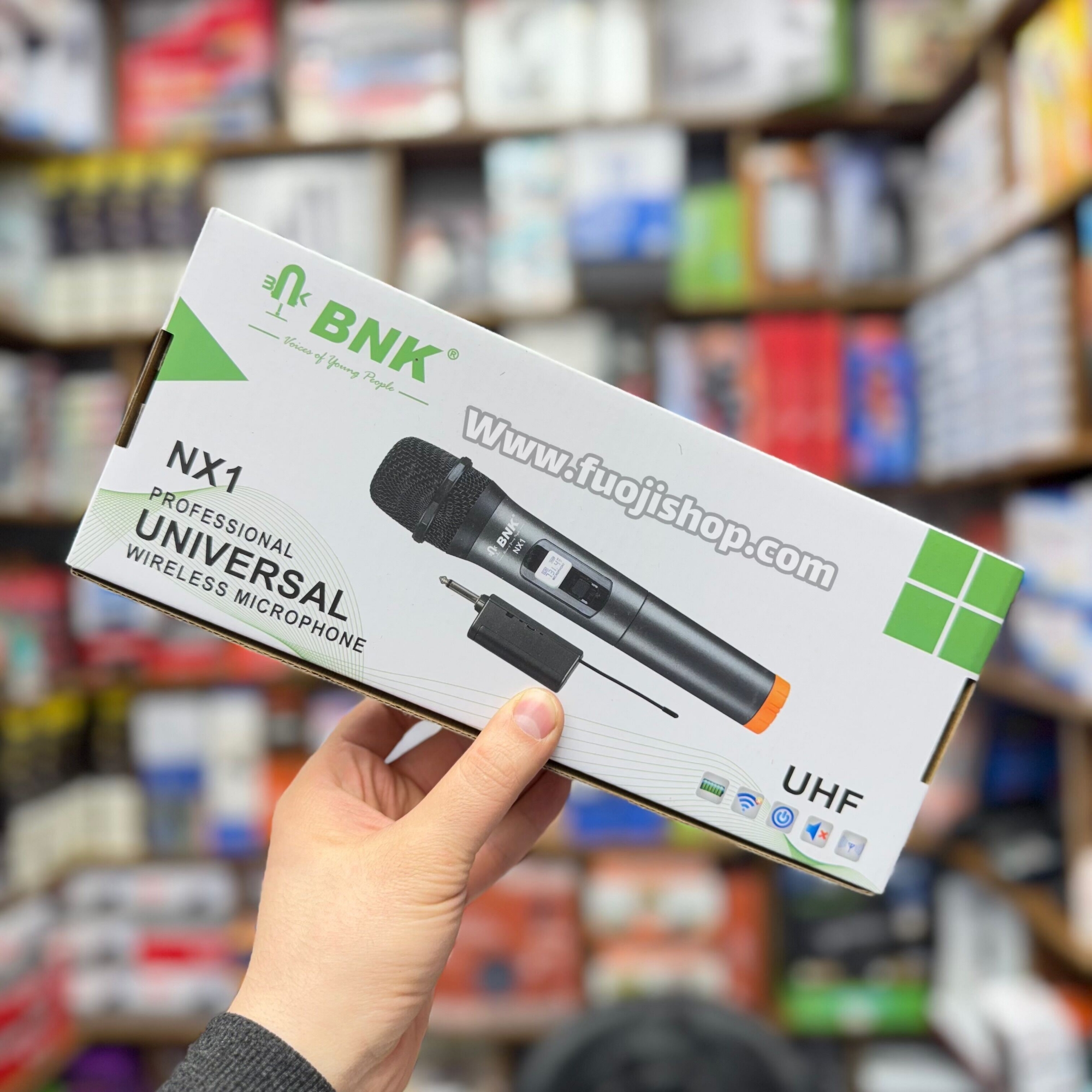 Picture of BNK NX1 Handheld Wireless Microphone with Rechargeable Receiver (Grey)