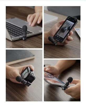 Picture of Ulanzi AM23 Microphone Portable Audio Video Recording Mini Mic for iPhone Android Live Broadcast Gaming Phone Gopro DJI Laptop 