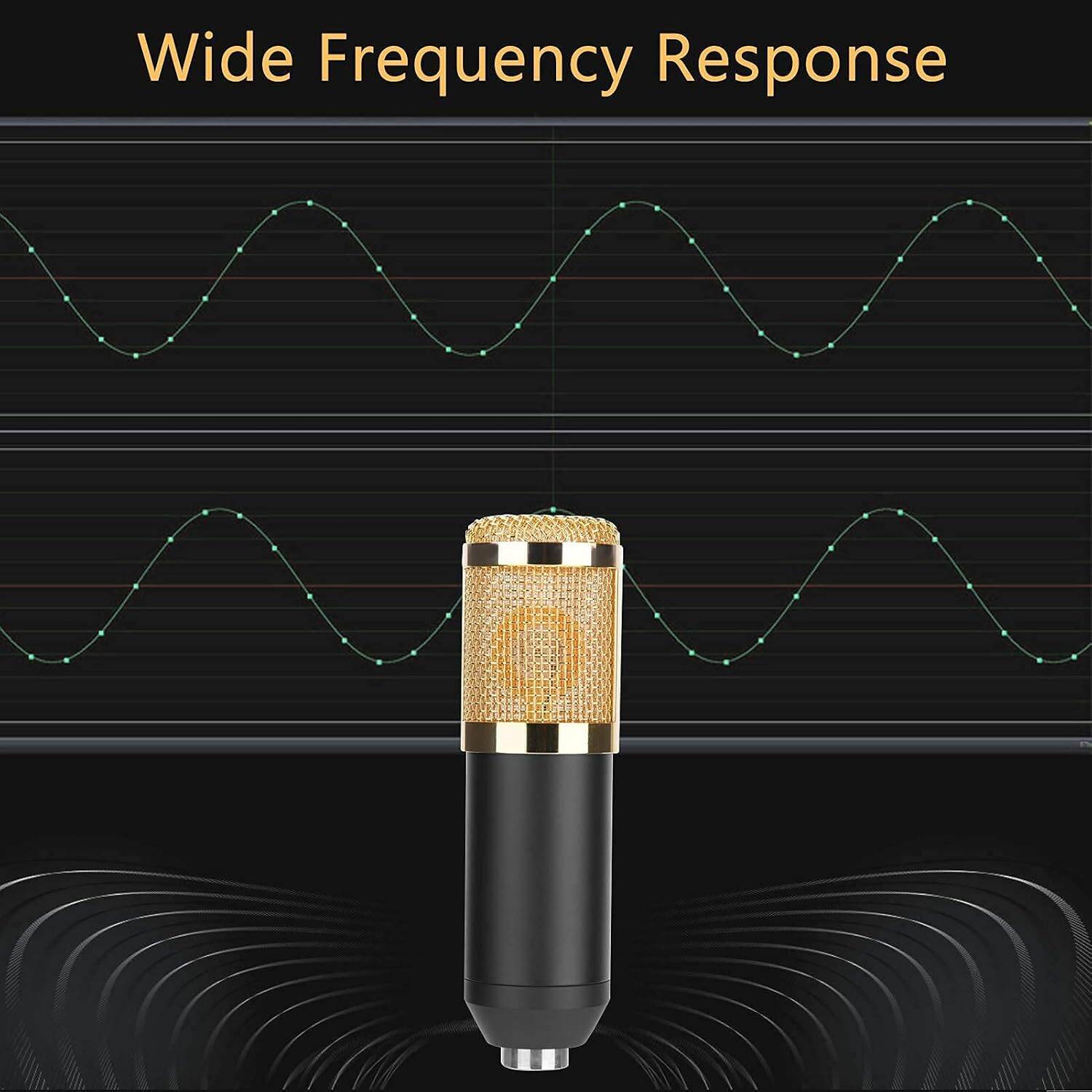 Picture of Professional BM800 Studio Condenser Microphone 3.5mm Wired BM800 Condenser Sound Recording Microphone (BM 800 Mic)