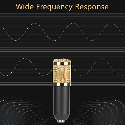 Picture of Professional BM800 Studio Condenser Microphone 3.5mm Wired BM800 Condenser Sound Recording Microphone (BM 800 Mic)
