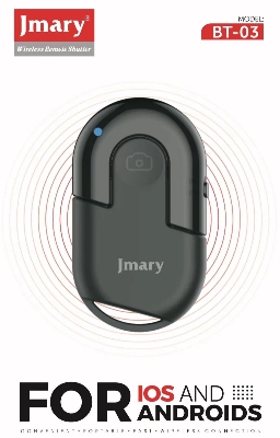 Picture of Jmary BT-03 Wireless Selfie Remote Control Phone Camera BT Shutter Button for Smartphone Photos Videos 