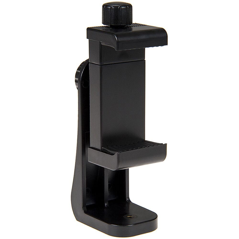 Picture of Universal Tripod Mount Vertical Bracket Smartphone Holder Phone 360 Degree Clip Clipper Tripod Adapter Screw Adapter Rotatable Digital Camera Bracket Selfie Lens Monopod For Phone Smart Phones Mobile Mount (Black)