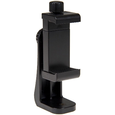 Picture of Universal Tripod Mount Vertical Bracket Smartphone Holder Phone 360 Degree Clip Clipper Tripod Adapter Screw Adapter Rotatable Digital Camera Bracket Selfie Lens Monopod For Phone Smart Phones Mobile Mount (Black)
