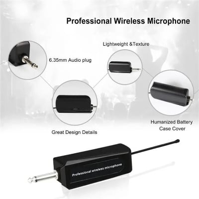 Picture of SHENGFU W-15 High Quality Microphone Studio universal microphone hot selling wireless microphone for Karaoke Machine/PA Speakers System/Mixer/Speech/Church/Wedding (Multicolor)