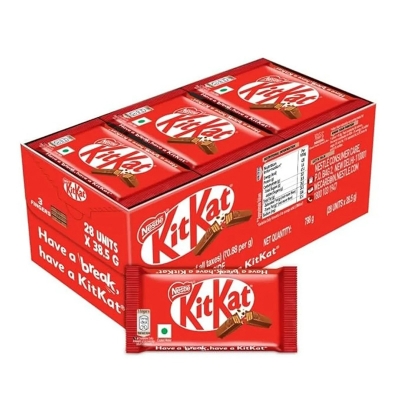 Picture of KIT KAT, 3 Fingers Chocolate –28.5g, Pack Of 28 Units- Full Box