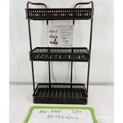 Picture of ৩ লেয়ার মেটাল শেল্ফ-3 Tier Wall Hanging Metal Shelf-Wide Coffe