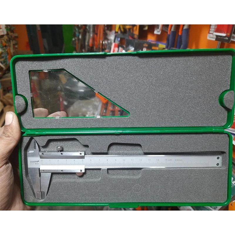 Picture of Analog Vernier Calipers 6 Inch Vernier Schel Or Slide Caliper Good Quality Vernier Calipers 6'' Inch With Plastic Box Same As Picture