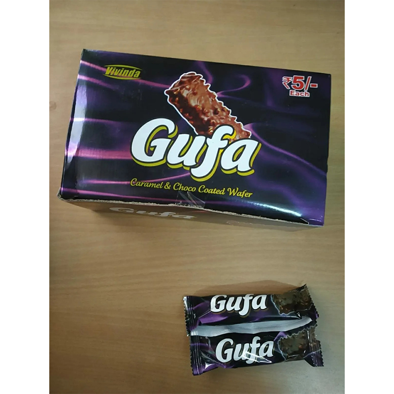 Picture of Caramel And Choco Coated Wafer Rectangular Gufa Chocolate -30 Pcs -Indian