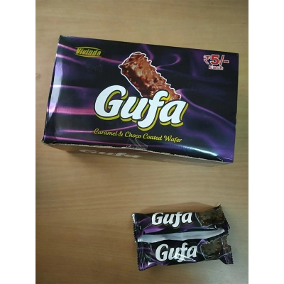 Picture of Caramel And Choco Coated Wafer Rectangular Gufa Chocolate -30 Pcs -Indian