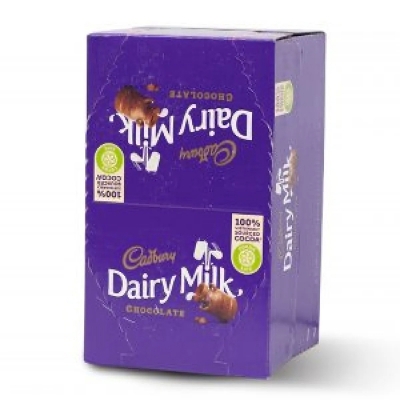 Picture of Cadbury Dairy Milk Chocolate Bar 6.6g 5rs Box (Pack Of 72)