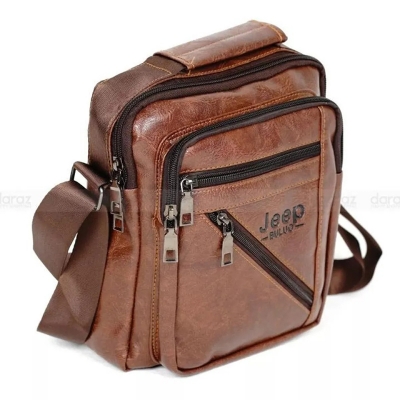 Picture of Premium Cross Body Bag For Men Official Messenger Bag Bike Rider Crossbody Bag Pu Leather Bag -Waist Bag