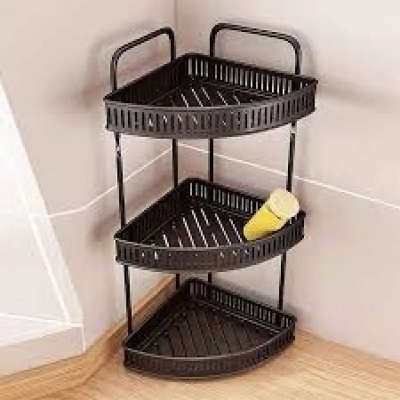 Picture of ৩ লেয়ার মেটাল কর্নার শেল্ফ-3 Tier Wall Hanging Metal Corner Shelf-Coffe