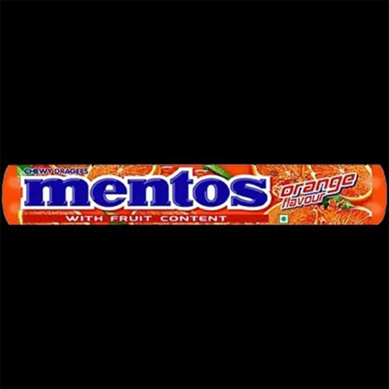 Picture of Mentos Chewy Candy Roll (28.6g*30pcs) Full Box - Rainbow ,Orenge Stovary