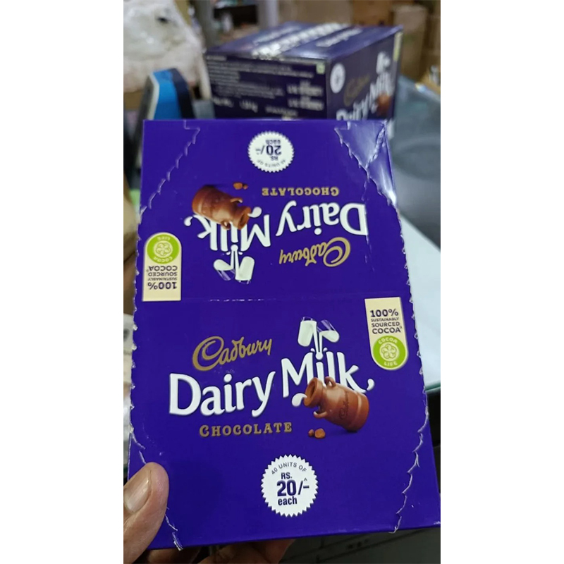 Picture of Indian Cadbury Dairy Milk Chocolate 20rs 40 Pcs