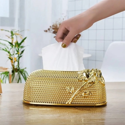 Picture of ফাইবার প্লাস্টিকের লাক্সারি টিস্যু বক্স-Luxury E Style Tissue Box-#2