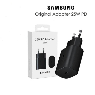 Picture of Type C Charger Fast Charging 25W NFC USB-C 25 Watt Power Adapter USB Wall Charger Compatible with Samsung Galaxy A54 5G A53 5G A33 5G A34 5G A15 A16 A14 A24 S21 S20 S22 S10 S6 S7 S8 S9 Galaxy M33 5G F23 5G M31s (Black)