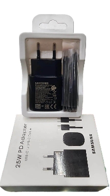 Picture of Samsung 25W USB-C Power Adapter with Cable Official Product (Black)