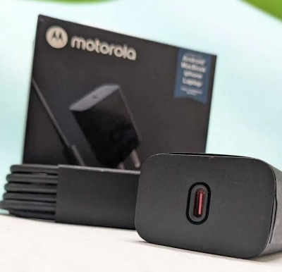 Picture of Motorola Turbo Power 68W USB-C Charger with Ganfast Technology EU pin (Black)
