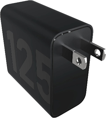 Picture of Motorola 125W GaN Turbo Power Charger with 6.5A USB-C to C Cable (Black)