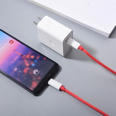 Picture of 160Watt Charger with Cable C to C Cable Compatible with One Plus SUPERVOOC 11R/11/11 Pro/12/12R/12 Pro/Nord CE 4/Lite/Ace (MDH-141) (White)
