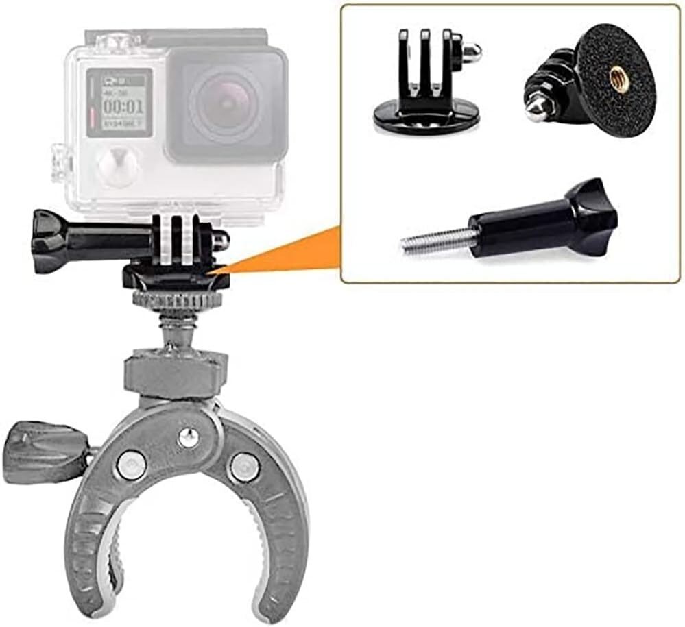 Picture of Tripod Mount Adapter Compatible with GoPro Hero 8, 7, 6, 5, 4 (Black)