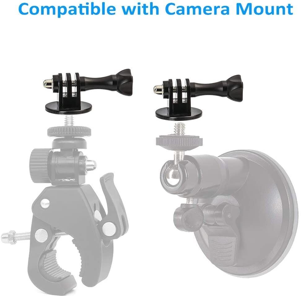 Picture of Tripod Mount Adapter Compatible with GoPro Hero 8, 7, 6, 5, 4 (Black)
