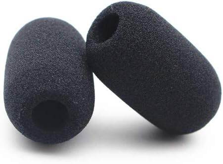 Picture of Microphone Cover Foam, Microphone Protector Mini Windscreen , For Variety of Headset Microphone (1*1.5 Inch) Black (Black)