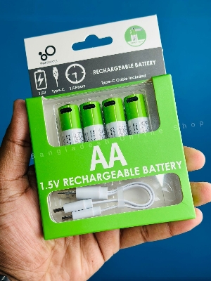 Picture of Smartoools Type-C Rechargeable Batteries AA 4 Pcs (Blue)