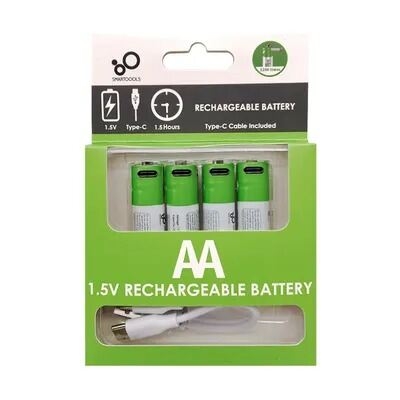 Picture of Smartoools Type-C Rechargeable Batteries AA 4 Pcs (Blue)