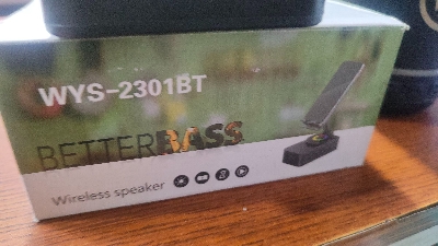 Picture of WYS-2301BT Better Bass Wireless Bluetooth Speaker with Deep Bass, Foldable Mobile Holder & Built-in Power Bank – Multifunctional Design, Loud Sound, and Adjustable Stand Support (Black)