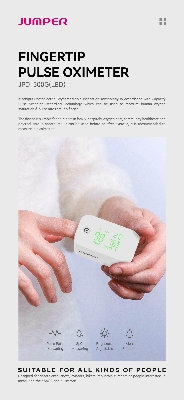 Picture of Jumper JPD-500G (LED) Fingertip Pulse Oximeter (CE & FDA Approved) (Multicolor)