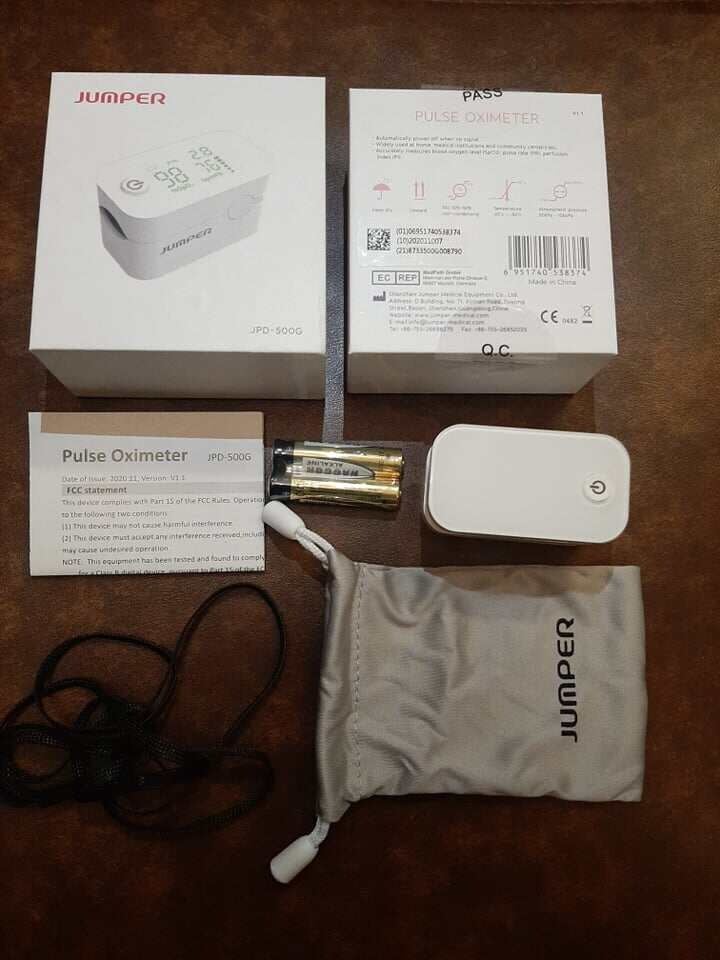 Picture of Jumper JPD-500G (LED) Fingertip Pulse Oximeter (CE & FDA Approved) (Multicolor)
