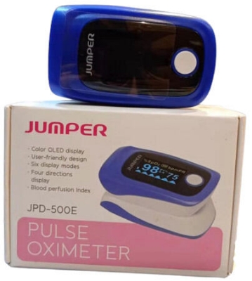 Picture of JUMPER JPD-500E OLED Fingertip Pulse Oximeter  (CE & FDA Approved) Alarm function (Multicolor)