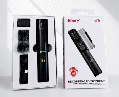 Picture of Jmary MW-20 Dual wireless Recording Microphone with mute mode (Black)