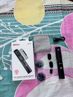 Picture of Jmary MW-20 Dual wireless Recording Microphone with mute mode (Black)