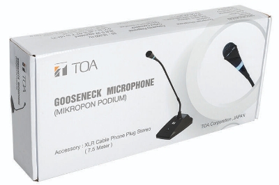 Picture of EM-380 TOA Gooseneck Microphone for Meeting Class room lecture mosque tafsir madrasah factory (Black)
