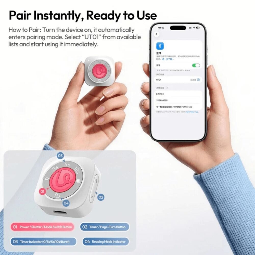 Picture of Ulanzi UT01 U-Timer Interval Remote Wireless Camera & Phone Remote 