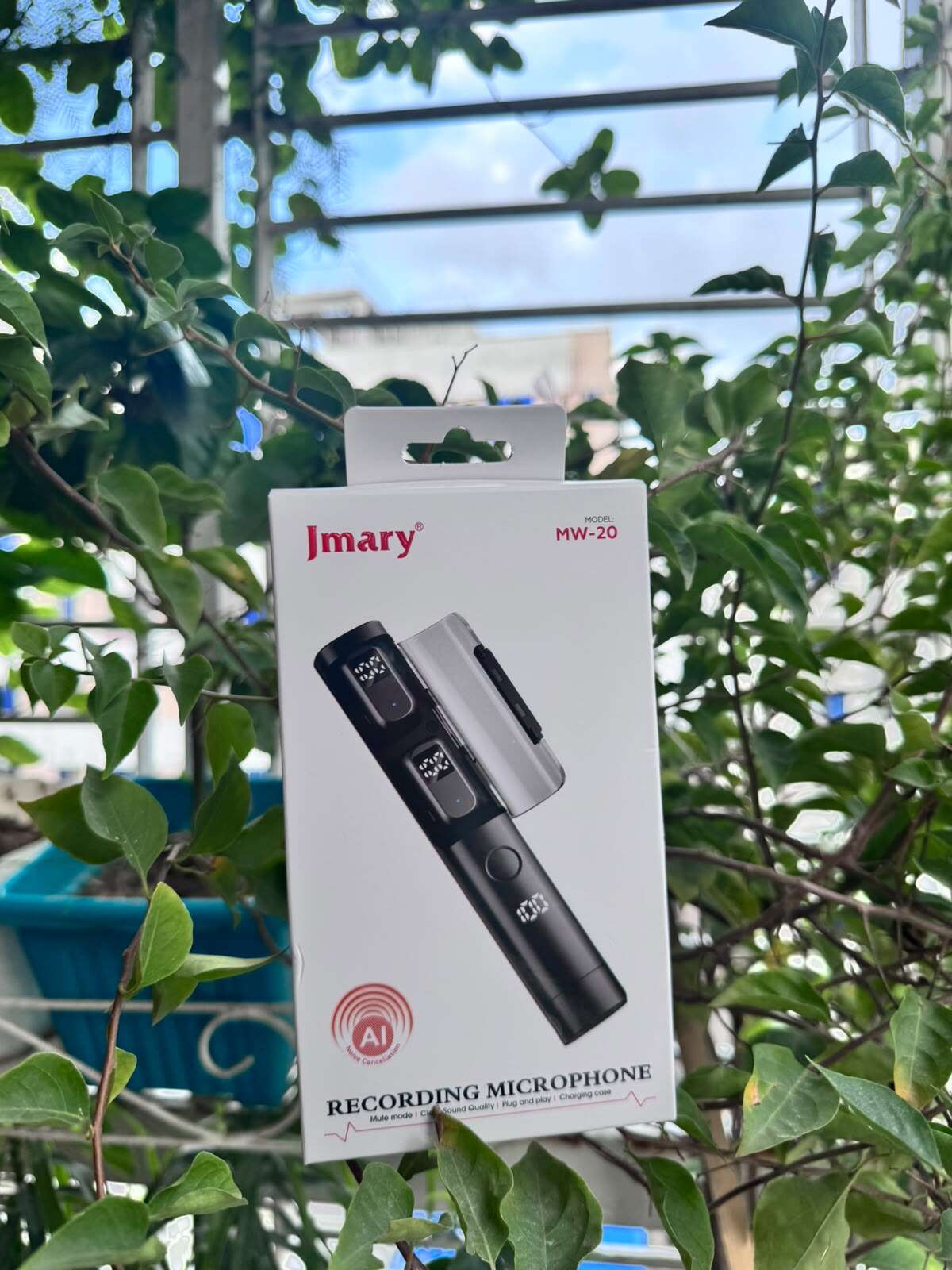 Picture of Jmary MW-20 Dual wireless Recording Microphone with mute mode (Black)