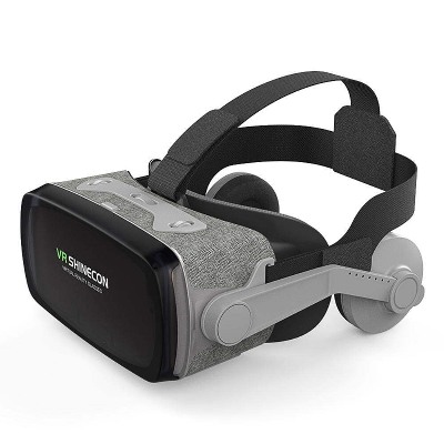 Picture of SHINECON SC-G07E VR Virtual Reality Glasses 3D Helmet Goggles Cardboard (Black)