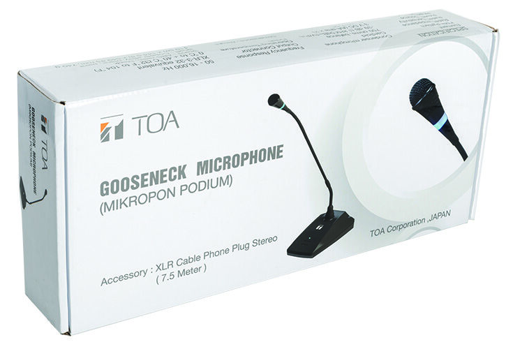 Picture of EM-380 TOA Gooseneck Microphone for Meeting Class room lecture mosque tafsir madrasah factory (Black)
