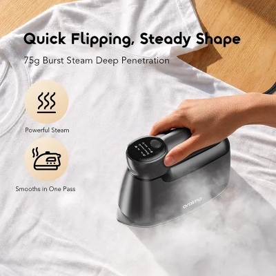 Picture of Oraimo SteamCore Lite Portable Steam Iron with 180° Rotating Handle | 6 Modes, 130ml Tank, Steam & Dry-OEI-201A