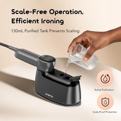 Picture of Oraimo SteamCore Lite Portable Steam Iron with 180° Rotating Handle | 6 Modes, 130ml Tank, Steam & Dry-OEI-201A