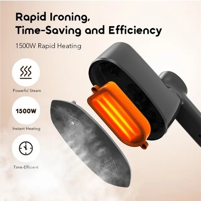 Picture of Oraimo SteamCore Lite Portable Steam Iron with 180° Rotating Handle | 6 Modes, 130ml Tank, Steam & Dry-OEI-201A