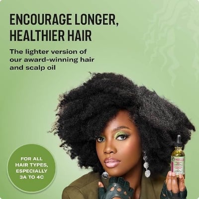 Picture of Mielle Organics Rosemary & Mint Light Hair Oil for Hair Growth, Split Ends & Dry Scalp Treatment - Infused with Biotin & Essential Oils for Strengthening, Soothing, Moisturizing & Encouraging Longer Hair 59 ml-Regular