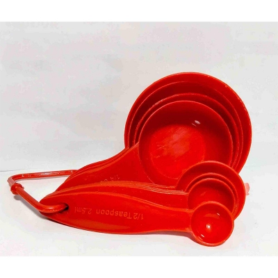 Picture of : Measuring Cups And Measuring Spoons Safety Material Measuring Set With Spout, Bpa Free And Dishwasher Safe (Set Of 8) - Weight Machine